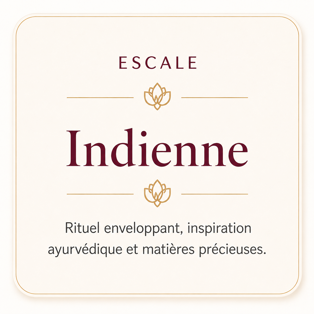 Escale Indienne SENSAÉA