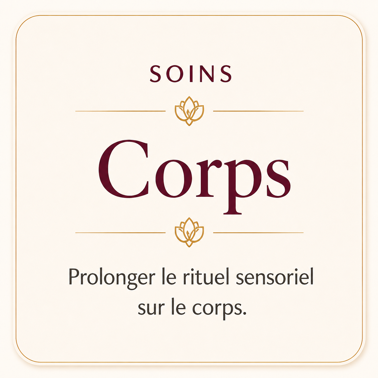 Soins Corps SENSAÉA