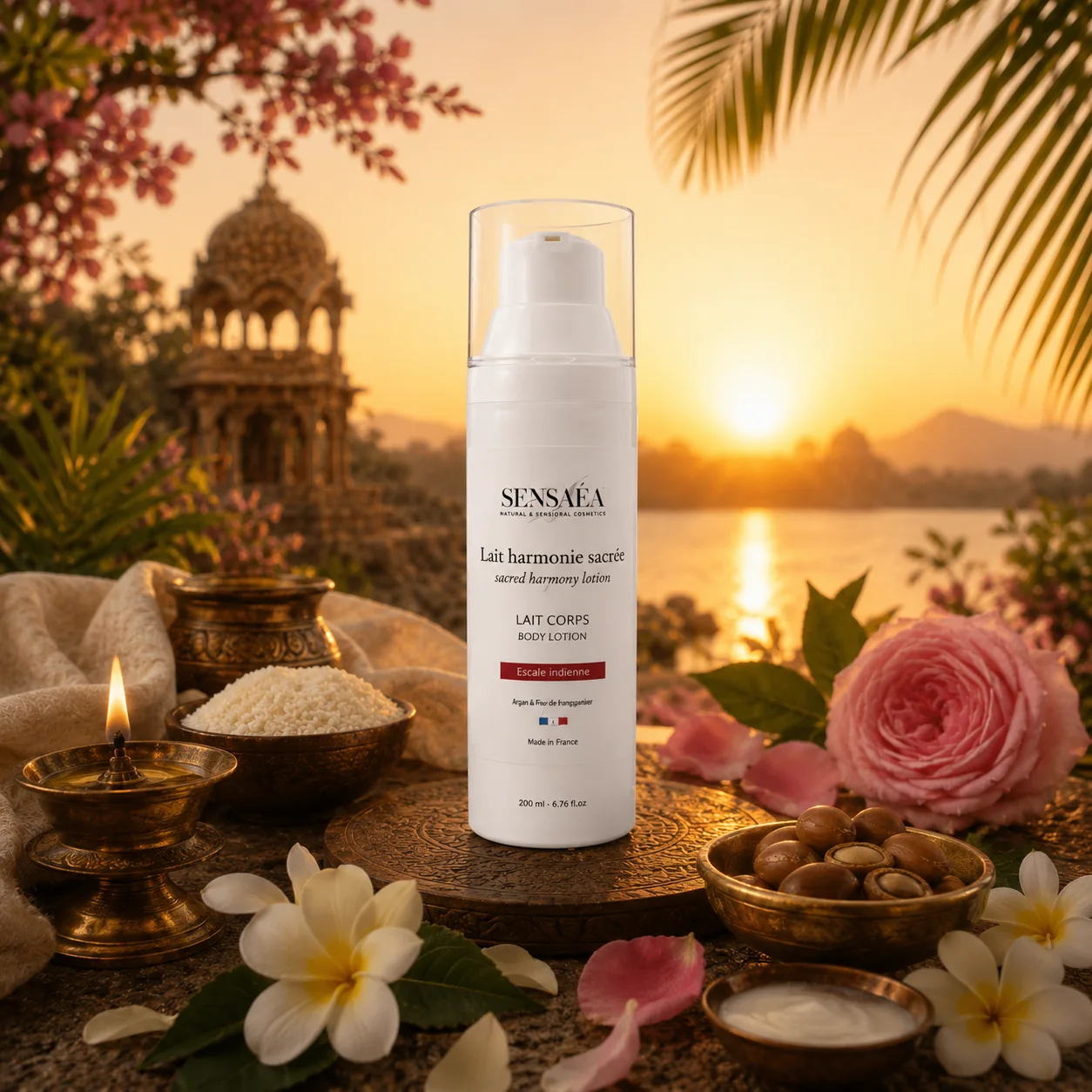 Lait corps harmonie sacrée — Escale Indienne SENSAÉA